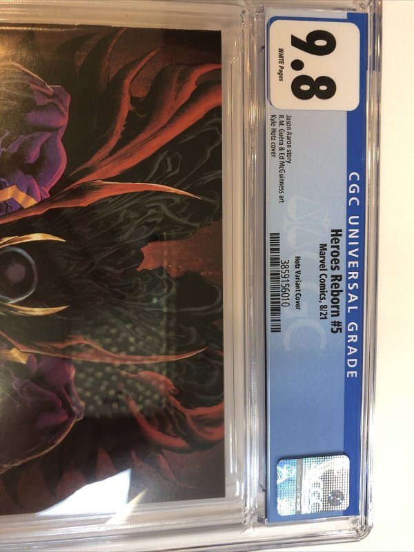 Heroes Reborn (2021) # 5 (CGC 9.8 WP) Kyle Hotz Variant 1:25