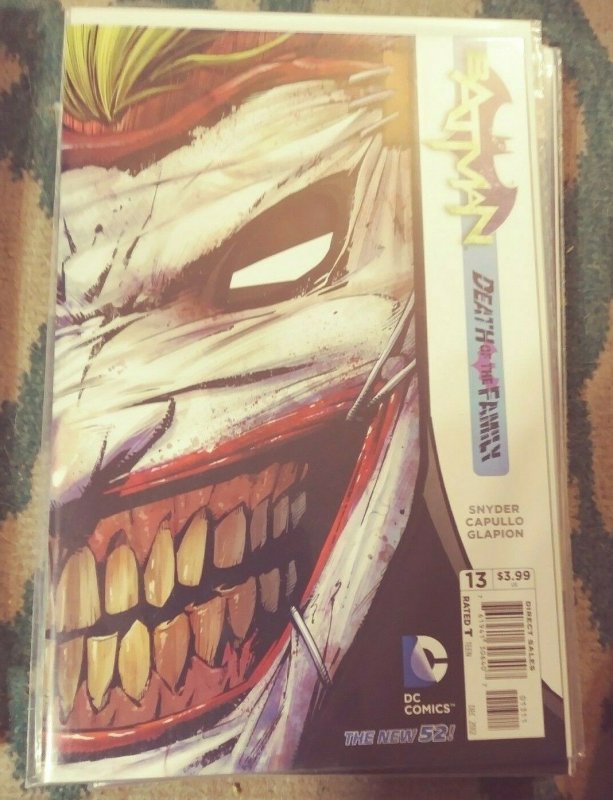 batman VOL 2 # 13  2012 dc new 52 SNYDER/ CAPULLO  DEATH OF THE FAMILY JOKER 