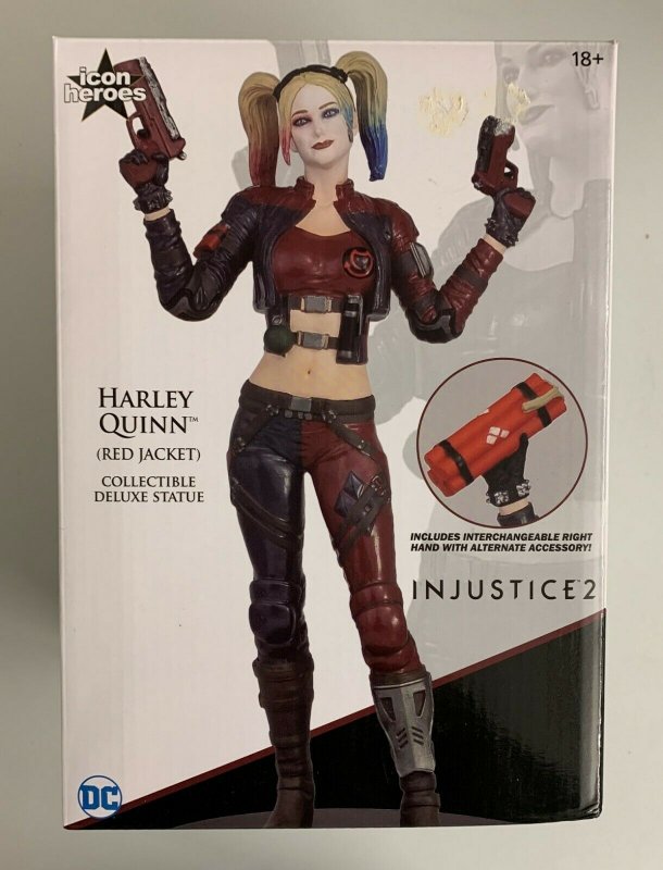 Icon Heroes Injustice 2 Harley Quinn (Red Jacket) Deluxe Statue Limited Edition 