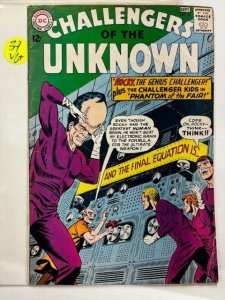 CHALLENGERS of the UNKNOWN 39 VG+ Bob Brown 1964 DC Comics Silver Age