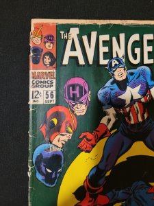 Avengers 56 Marvel comics -KEY- Silver Age- A2 