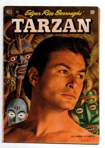 Tarzan #28 - Lex Barker Photo Cover - Edgar Rice Burroughs - Dell - 1952 - VG+