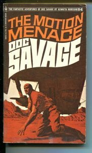 DOC SAVAGE-THE MOTION MENACE-#63-ROBESON-VG/FN-JAMES BAMA COVER-1ST ED VG/FN