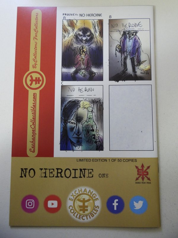 No Heroine #1 Templesmith Cover (2020) LDT 50 W/COA NM- Condition