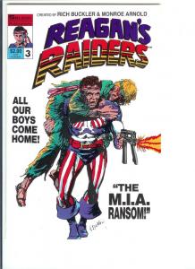 Reagan's Raiders #3 - Copper Age - 1986 (VF/NM)