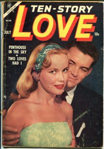 Ten-Story Love #196 1954-Ace-former pulp-spicy romance art-photo cover-VG