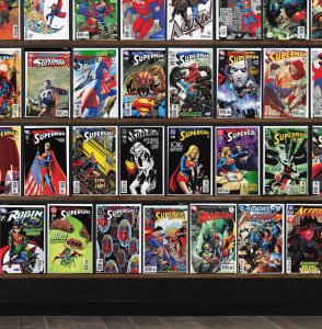 Huge Lot 140+ Comics with Superman, Supergirl, Robin, Action Comics & More!