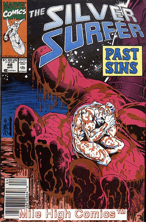 SILVER SURFER  (1987 Series)  (MARVEL) #48 NEWSSTAND Good Comics Book 