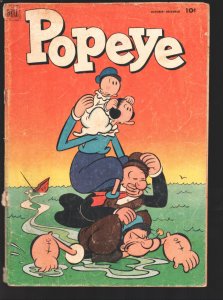 Popeye #22 1952-Dell-Swee'pea-Olive Oyl & Wimpy cover-G