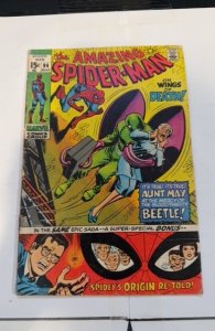 The Amazing Spider-Man #94 )on wings of death cover wear/chippin spine/staining
