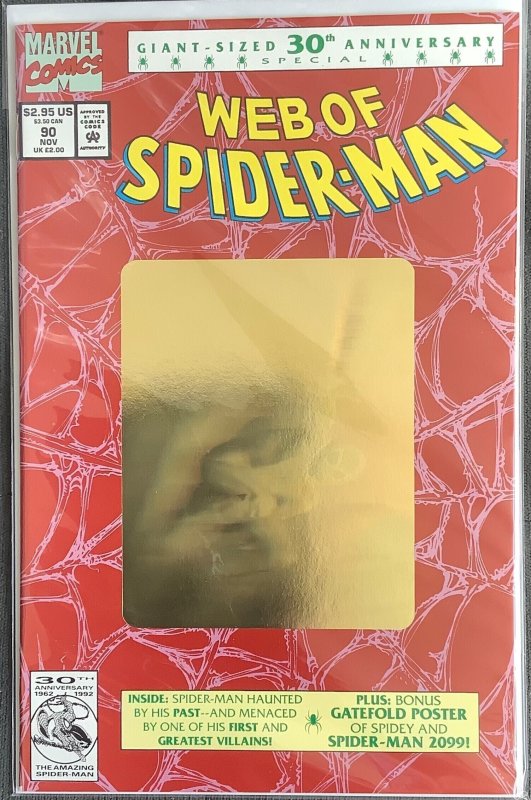 Web of Spider-Man #90 (1992, Marvel) - 2nd Printing.  NM+