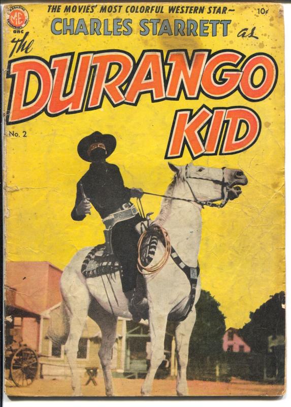 Durango Kid #2 1949-ME-Charles Starrett-Dan Brand-White Indian-Frank Frazetta-G