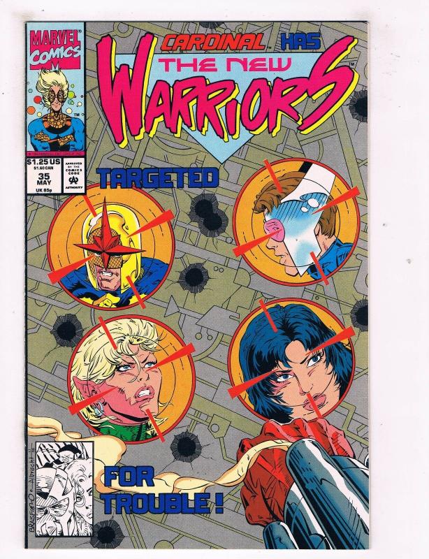 The New Warriors #35 FN/VF Marvel Comics Comic Book May 1993 DE40 AD14
