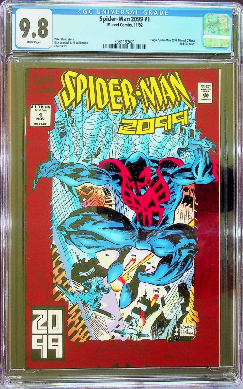 Spider-Man 2099 #1 Direct Edition (1992) - CGC 9.8 Cert#3981192021