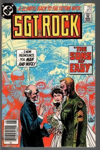 SGT. ROCK #417-1987-DC WAR-COPPER AGE-JOE KUBERT-VF VF