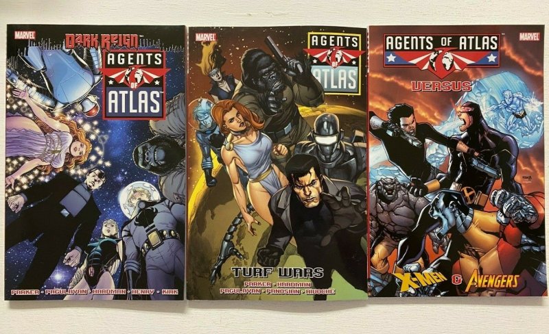 Agents Of Atlas lot Marvel 5 different books 8.0 VF (Years Vary)