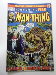 Adventure into Fear #14 (1973) VG Condition! Centerfold detached top staple