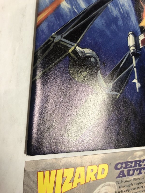 Star Wars X-Wing Rogue Squadron (1995) # 1/2 (NM) Platinum Silver Variant w/ COA