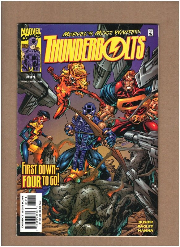 Thunderbolts #31 Marvel Comics 1999 Kurt Busiek Mark Bagley VF 8.0 MUSTY SMEL