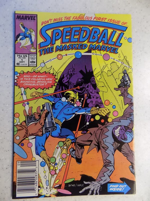 SPEEDBALL # 1 MARVEL NEW WARRIORS ACTION ADVENTURE