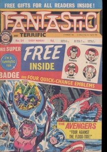 FANTASTIC #54 SCARCE 1968 AVENGERS COVER VG/FN