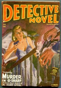 Detective Novel Magazine Pulp Fall 1948- Murder in G-Sharp GGA cover