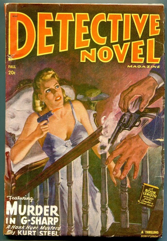 Detective Novel Magazine Pulp Fall 1948- Murder in G-Sharp GGA cover