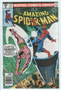AMAZING SPIDER-MAN #211 - 7.0 - OW-W  - VS Sub-Mariner