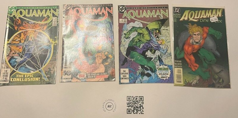 Lot Of 4 Aquaman DC Comic Books # 2 2 3 4 Superman Batman Wonder Woman 65 MT2