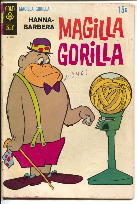 Magilla Gorilla #10 1968-Gold Key-Hanna-Barbera-banana machine-VG-