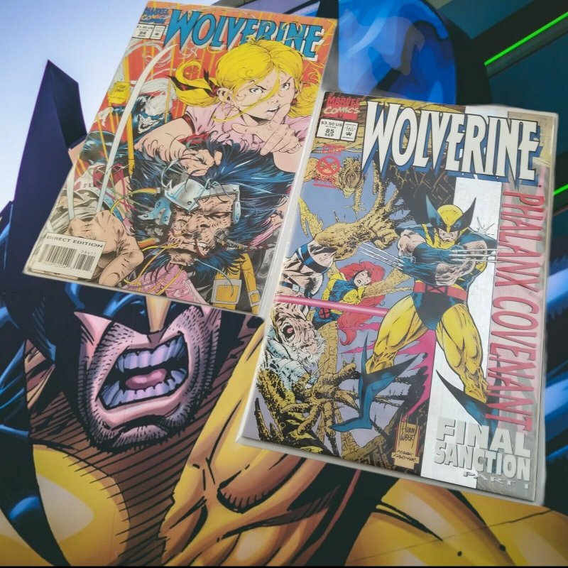 Lot Of 2 Wolverine Comics #84, 85 Adam WBER - Mark FARMER (Havasu Surplus)