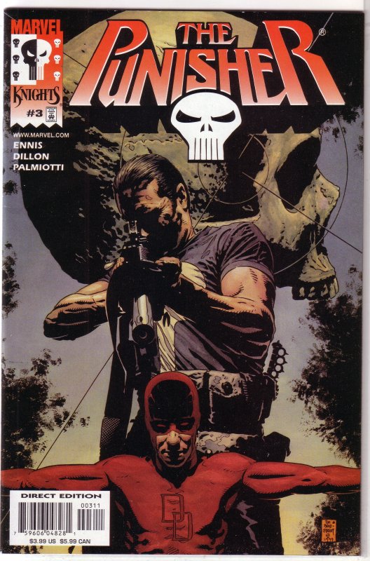 Punisher (vol. 5, 2000) # 3 of 12 FN Ennis/Dillon, Bradstreet cover, Daredevil