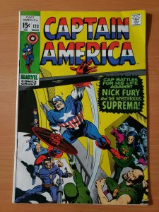 Captain America #123 ~ FINE - VERY FINE VF ~ 1970 Marvel Comics