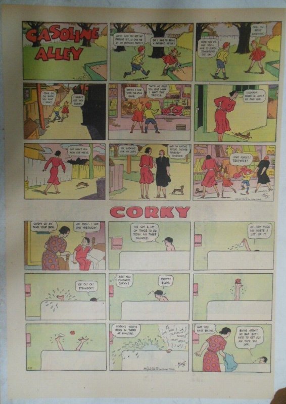 Gasoline Alley Sunday Page by Frank King 11/17/1940 Full Page ! 15 x 22 inches