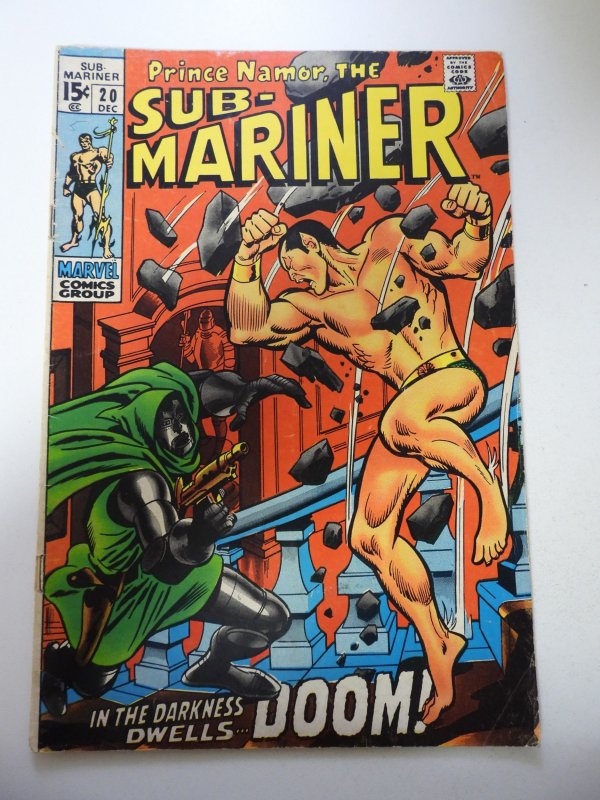 Sub-Mariner #20 (1969) VG Condition tape pull bc