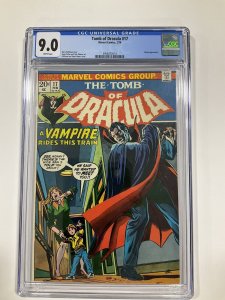 TOMB OF DRACULA 17 CGC 9.0 WHITE PAGES MARVEL 1974