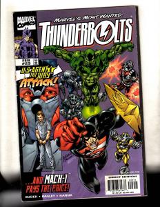 Lot Of 10 Thunderbolts Marvel Comic Books # 14 15 16 19 20 21 23 26 27 28 CJ11