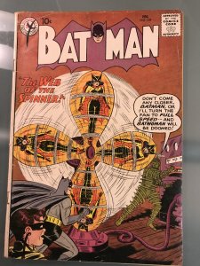 BATMAN #129 : DC comics Feb 1960 VG+; early Batwoman, bondage cover, 1st JLA ad