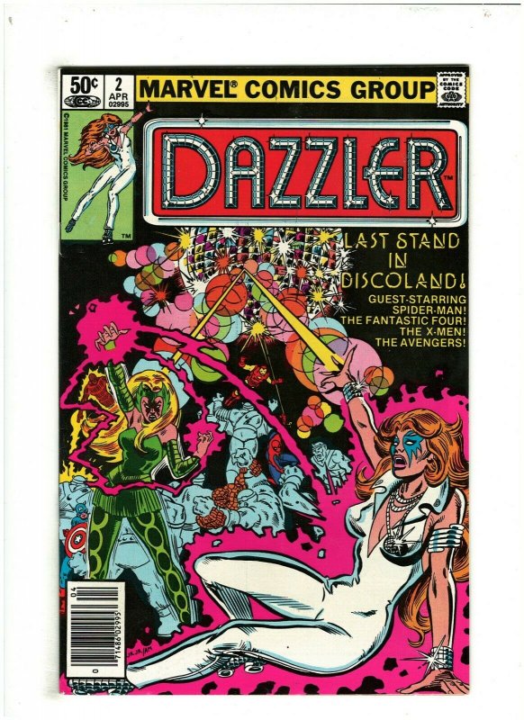 Dazzler #2 VF- 7.5 Newsstand Marvel Comics 1981 Spider-man & X-Men app. 