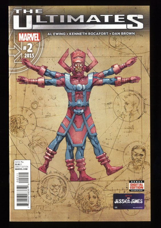 Ultimates #2 NM 9.4 1st Print 1st Galactus the Lifebringer!