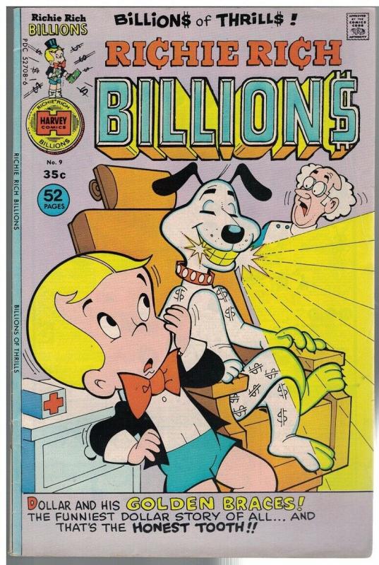 RICHIE RICH BILLIONS (1974-1982) 9 VG-F April 1976