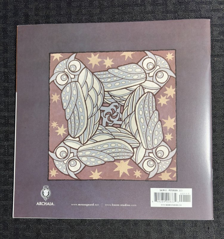 2021 MOUSE GUARD The Owlhen Caregiver #1 by David Petersen SC VF 8.0 Archaia