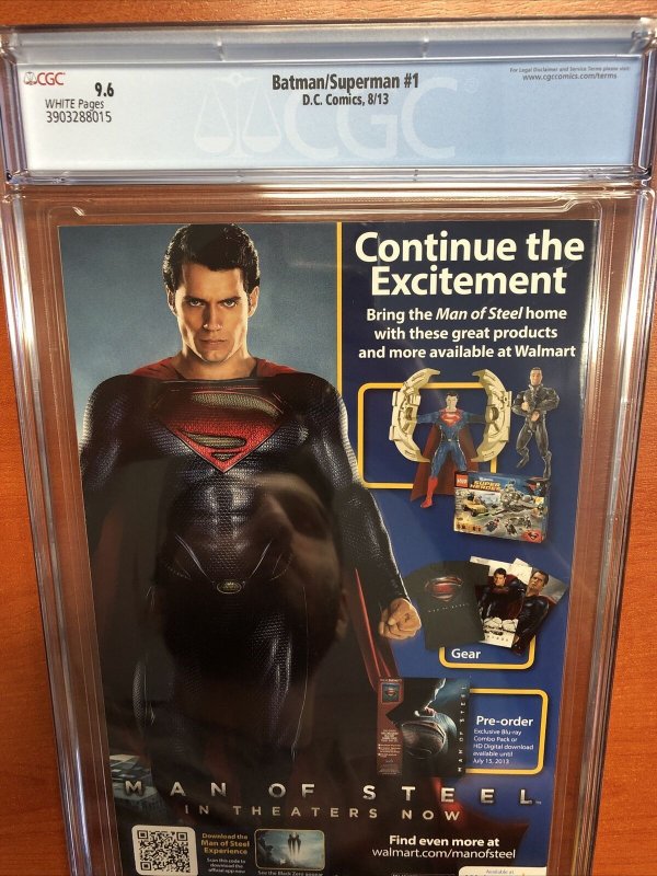 Batman/Superman #1 (2013) (CGC 9.6 WP) Newsstand Ed