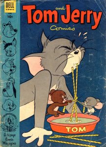 Tom And Jerry Comics #117 POOR ; Dell | low grade comic April 1954 Water Bowl Co