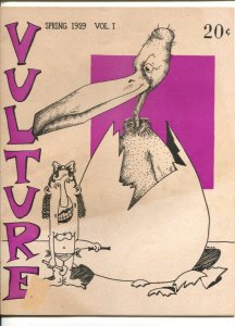 Vulture #1 1959-NYU-1st issue-Cartoons-gags-photos-Steve Canyon-NYU college h...