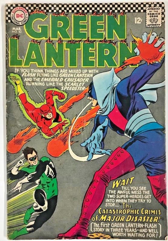 GREEN LANTERN#43 GD/VG 1966 DC SILVER AGE COMICS