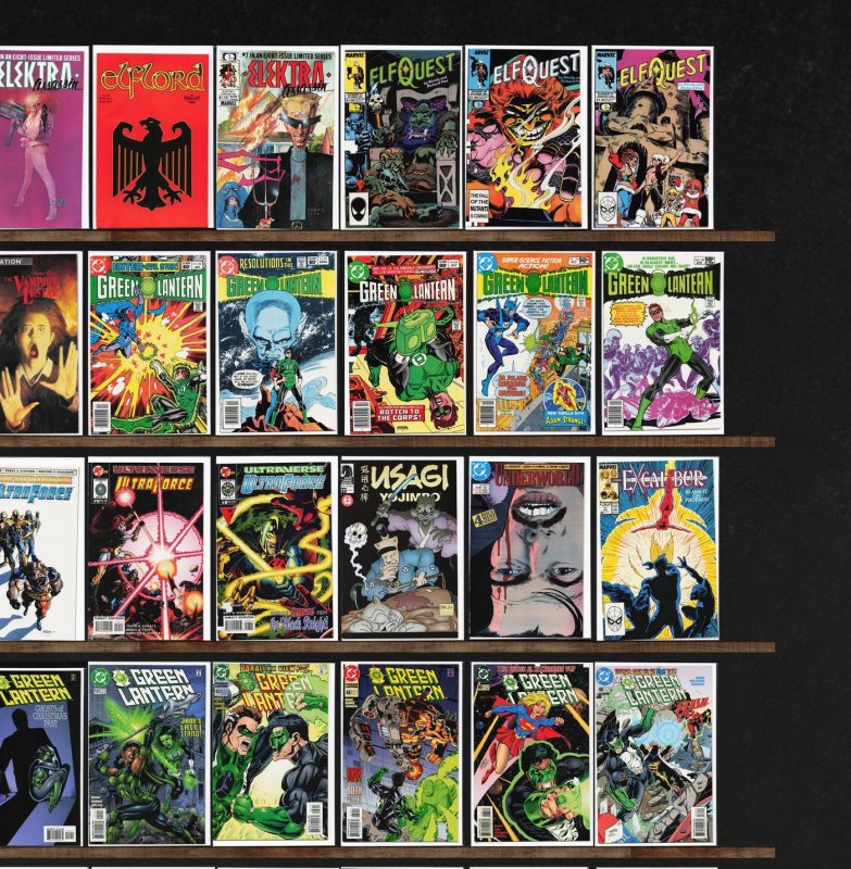 Huge Lot 150+ Comics with Green Lantern, Usagi Yojimbo, Excalibur & More!