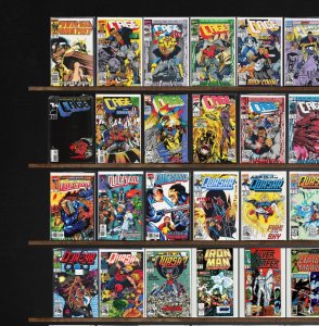 Huge Lot 150+ Comics with Quasar, Cage, Rom, Quicksilver, X-Factor & More!