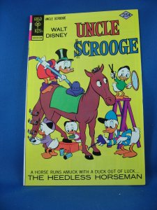 UNCLE SCROOGE 131 VF+  Gold Key Barks The Heedless Horseman 1976