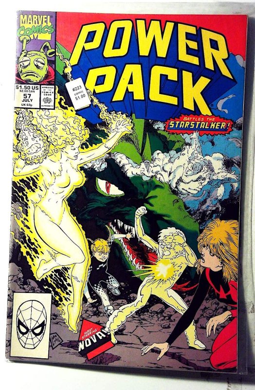 Power Pack #57 (1990) Marvel Comics 1st Print Comic Book